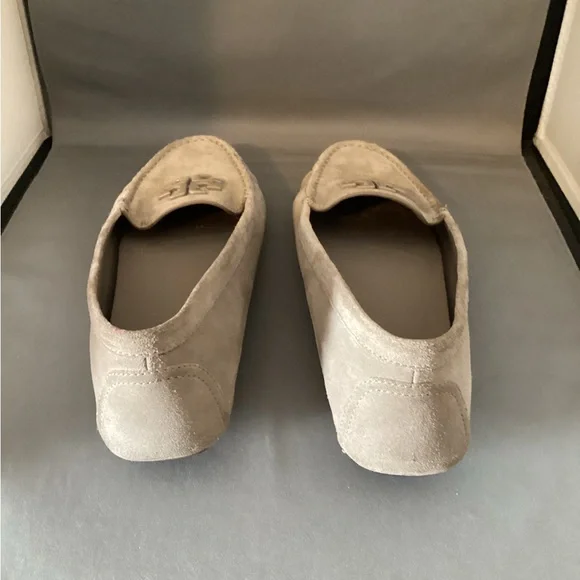Tory Burch taupe Lowell 2 Driver suede loafer shoe - Picture 4 of 6